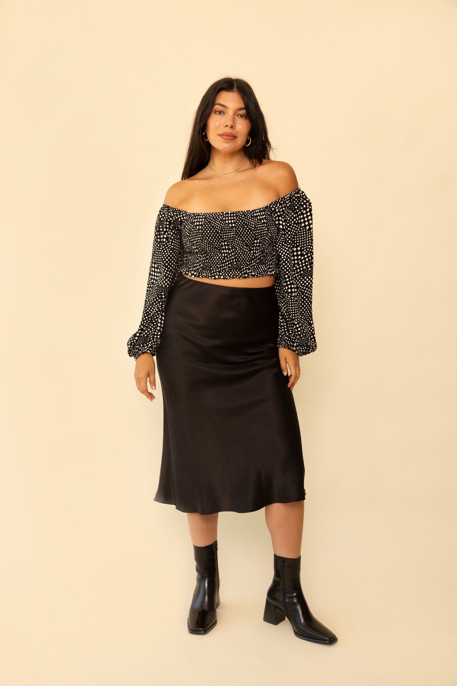Donna Skirt in Silky Black