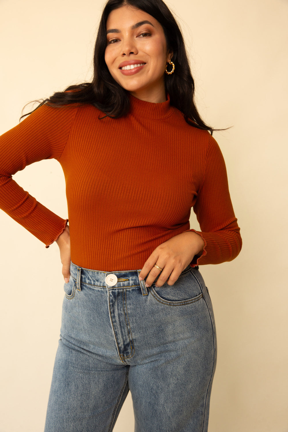 Gigi Top in Rust - Whimsy & Row