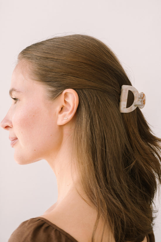 Adorro Hair Clip in Marble - Whimsy & Row