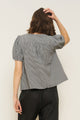 Birdie Top in Black Gingham