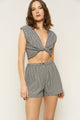 Marissa Boxer Short in Black Gingham