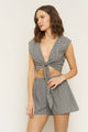 Valentina Top in Black Gingham
