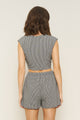 Valentina Top in Black Gingham