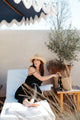 Soliel Dress in Black Linen