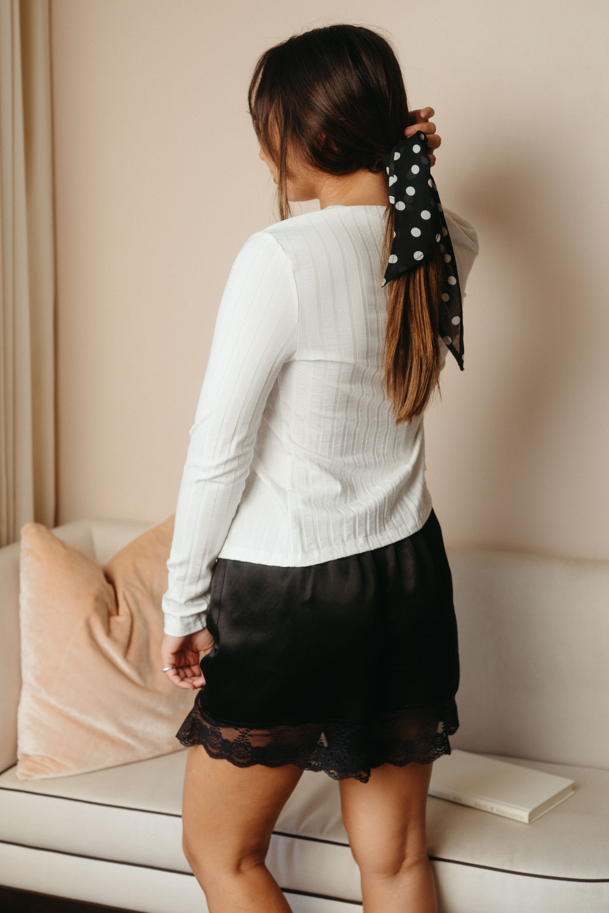 Bandana in Black Polka Dots - Whimsy & Row