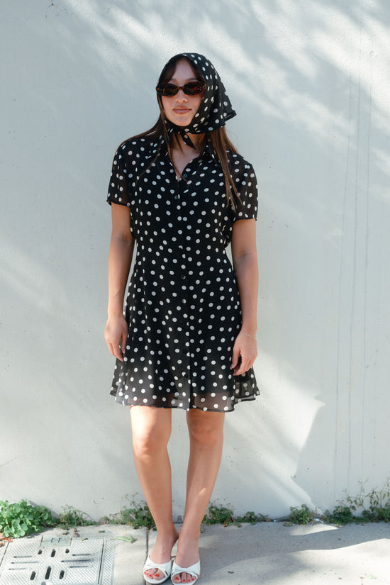 Bandana in Black Polka Dots - Whimsy & Row