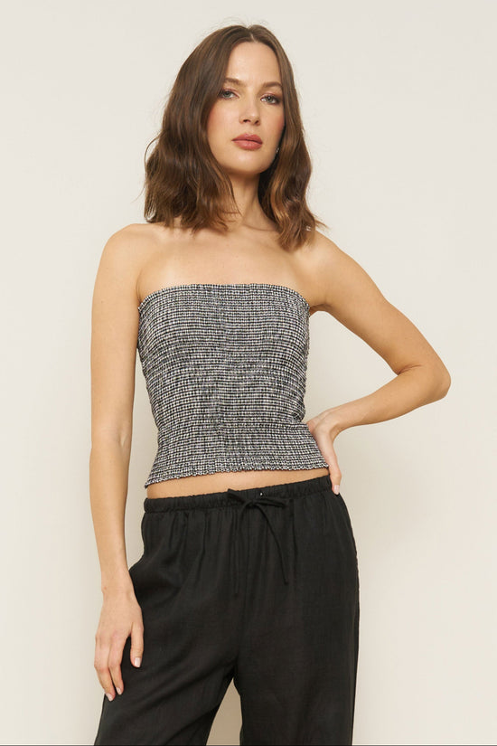 Matilda Top in Black Gingham - Whimsy & Row