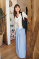 Millie Skirt/Dress in Blue Stripe Poplin