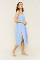 Millie Skirt/Dress in Blue Stripe Poplin