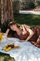 Rachel Dress in Chocolate Linen