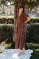 Rachel Dress in Chocolate Linen