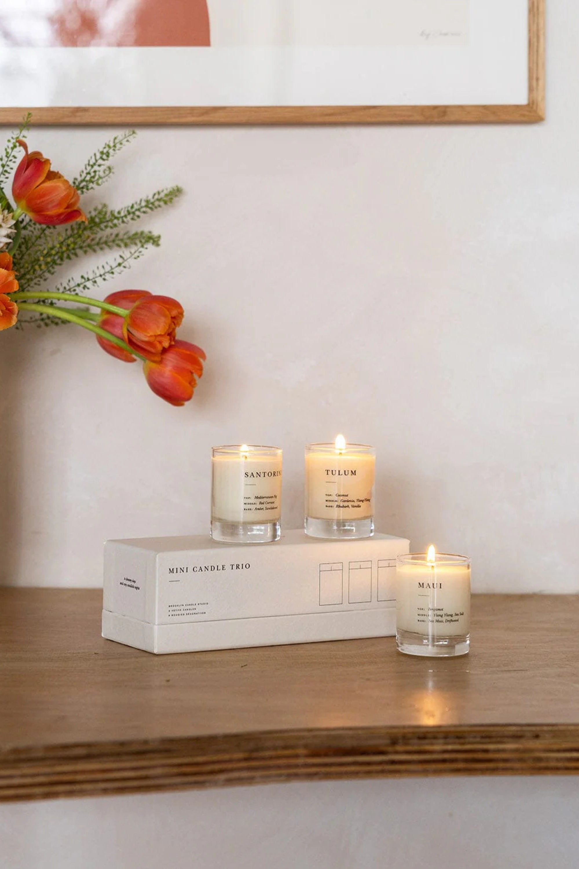 Brooklyn Candle Studio Mini Candle Set : Fresh + Floral - Whimsy & Row