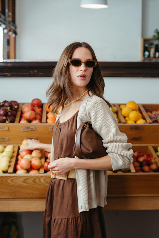 Chloe Cardigan in Oatmeal - Whimsy & Row