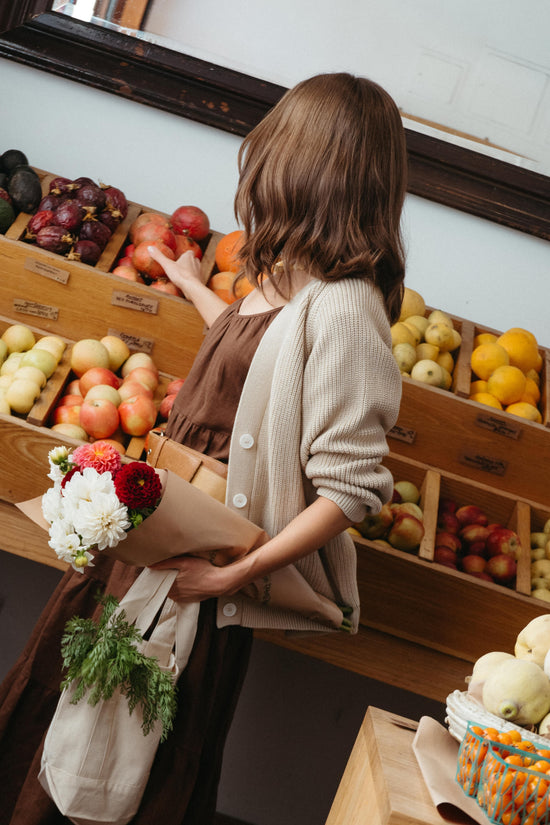 Chloe Cardigan in Oatmeal - Whimsy & Row