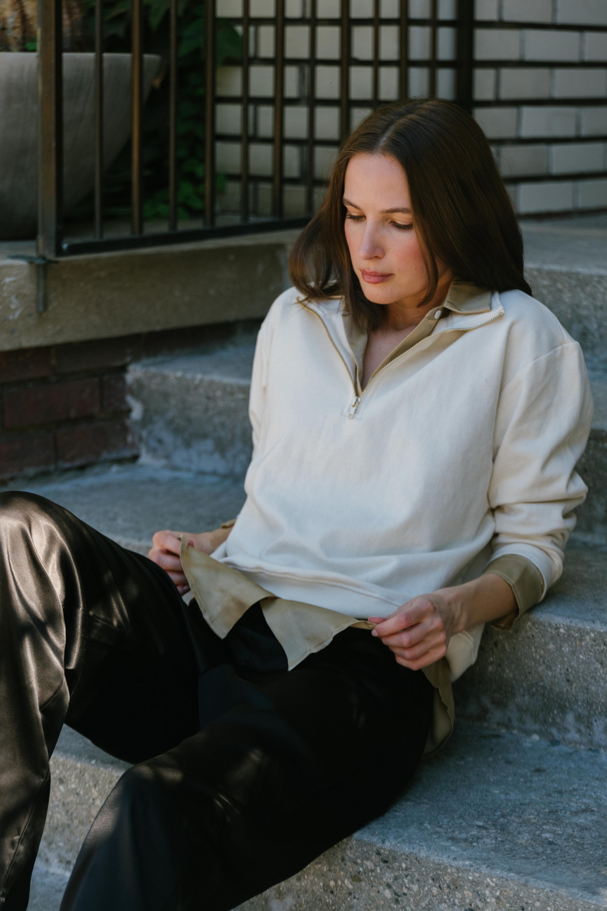 Diana Pullover in Cream - Whimsy & Row