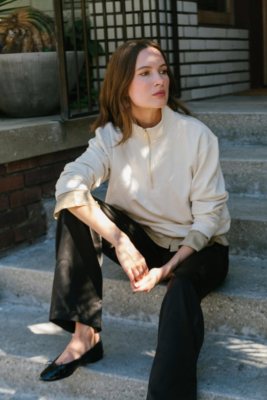 Diana Pullover in Cream - Whimsy & Row