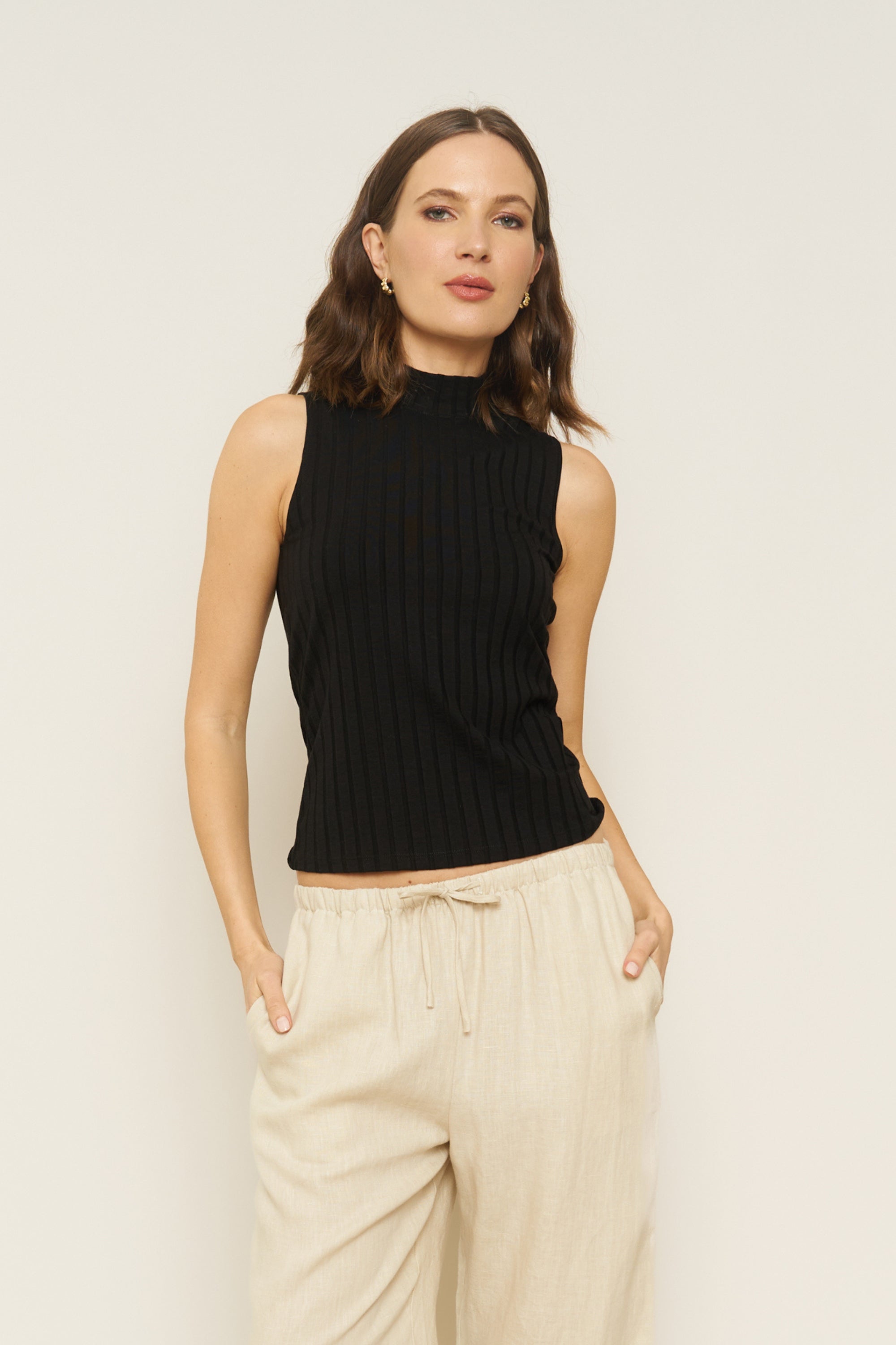 Dillon Tank in Black - Whimsy & Row