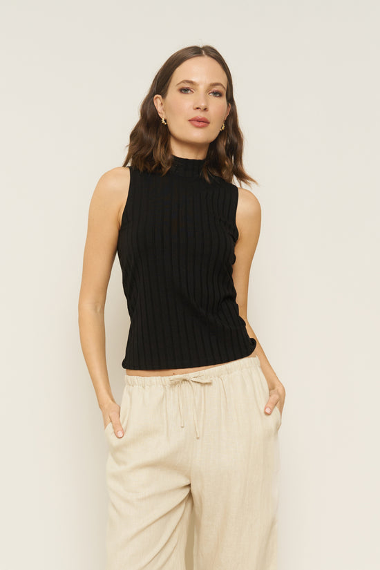 Dillon Tank in Black - Whimsy & Row