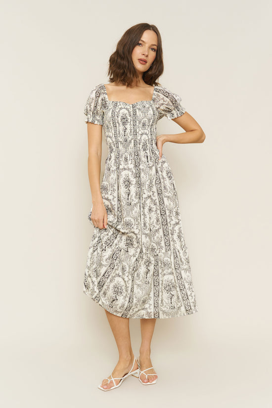 Harper Dress in Venetian Print - Whimsy & Row