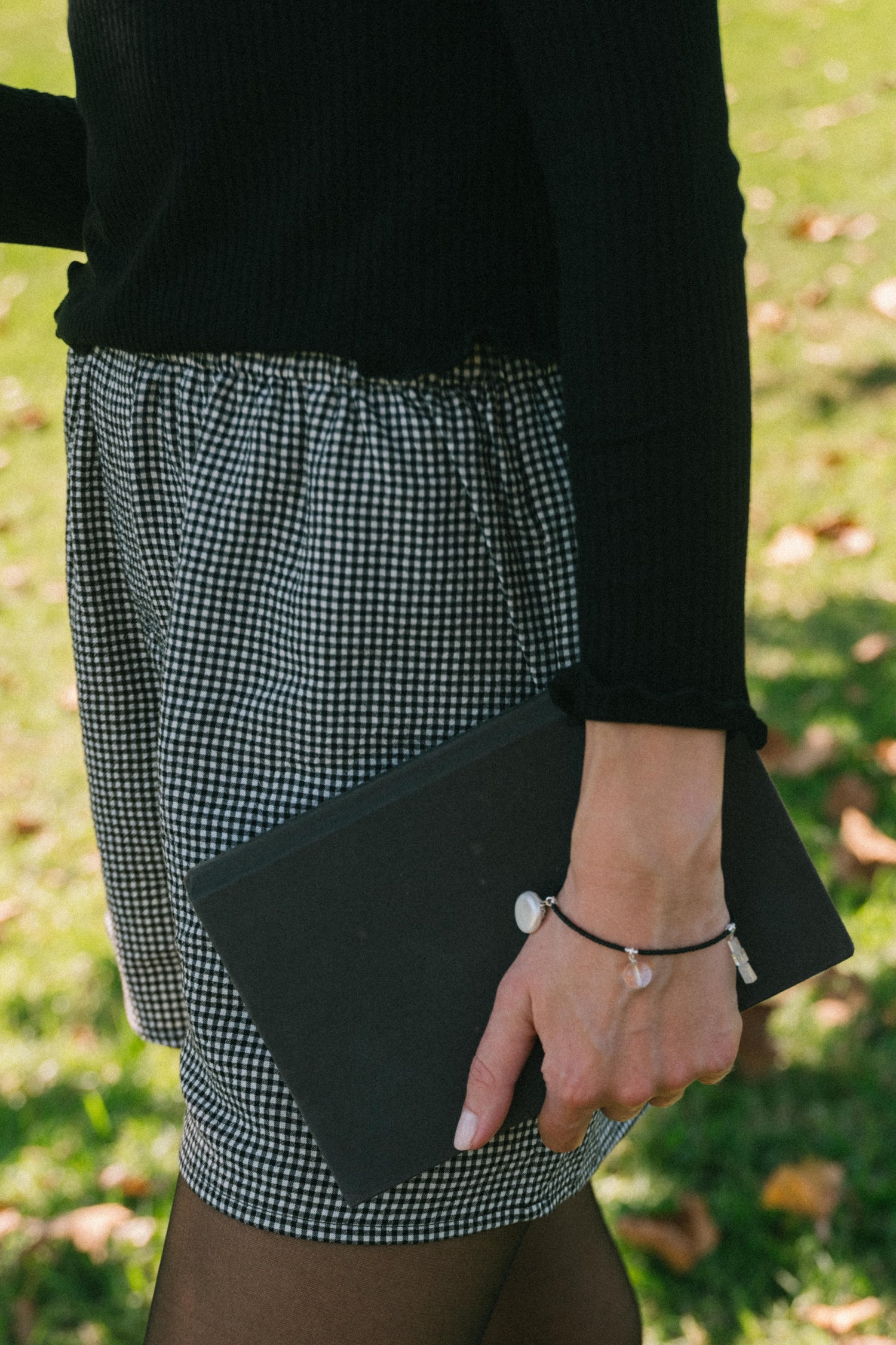 Marissa Boxer Short in Black Gingham