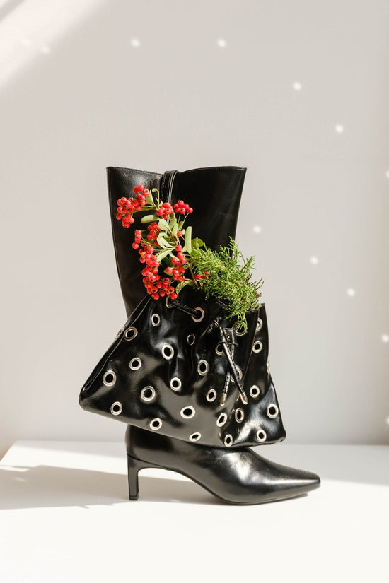 Melie Bianco Paloma Black Recycled Vegan Shoulder Bag - Whimsy & Row