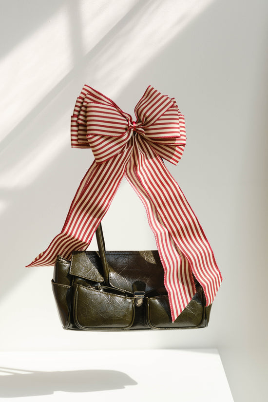 Melie Bianco Ruthie Olive Recycled Vegan Leather Shoulder Bag - Whimsy & Row