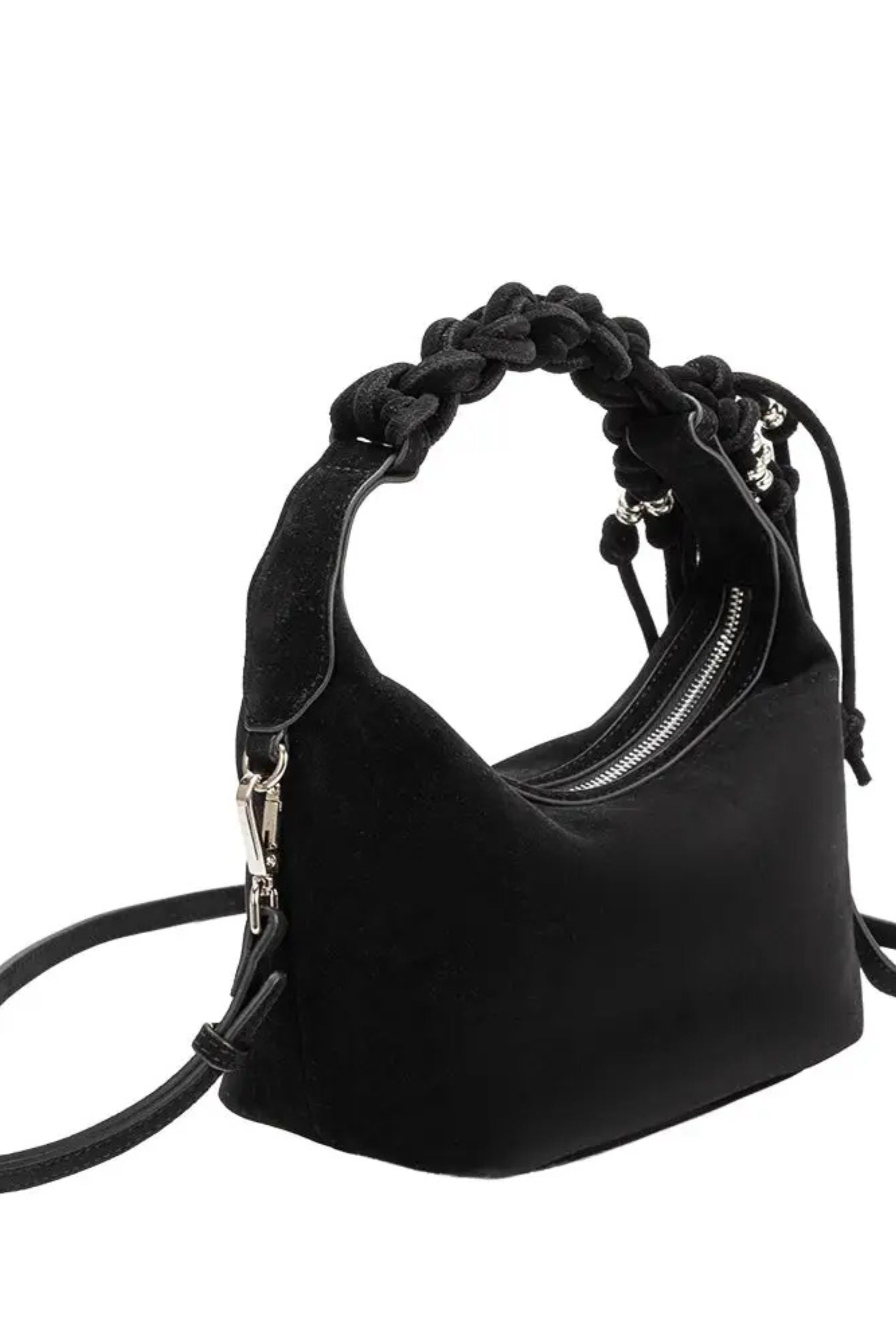 Melie Bianco Tatiana Black Vegan Top Handle Bag - Whimsy & Row