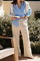 Kira Pant in Oatmeal Linen