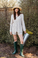 Parker Blazer in Oatmeal Linen