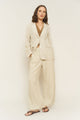 Parker Blazer in Oatmeal Linen