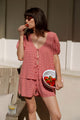 Birdie Top in Red Gingham