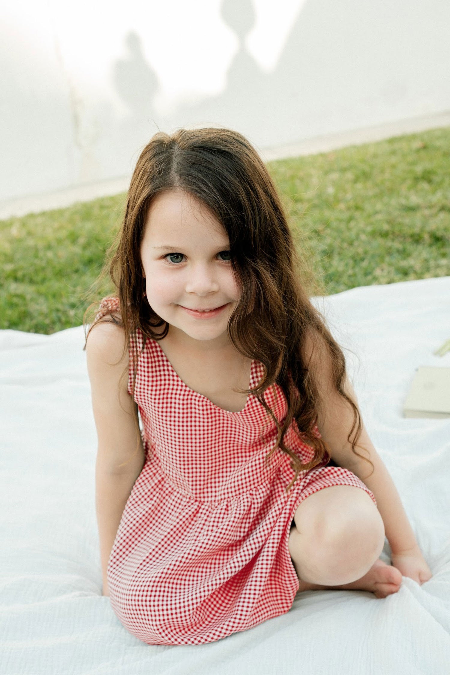 Mini Kate Dress in Red Gingham