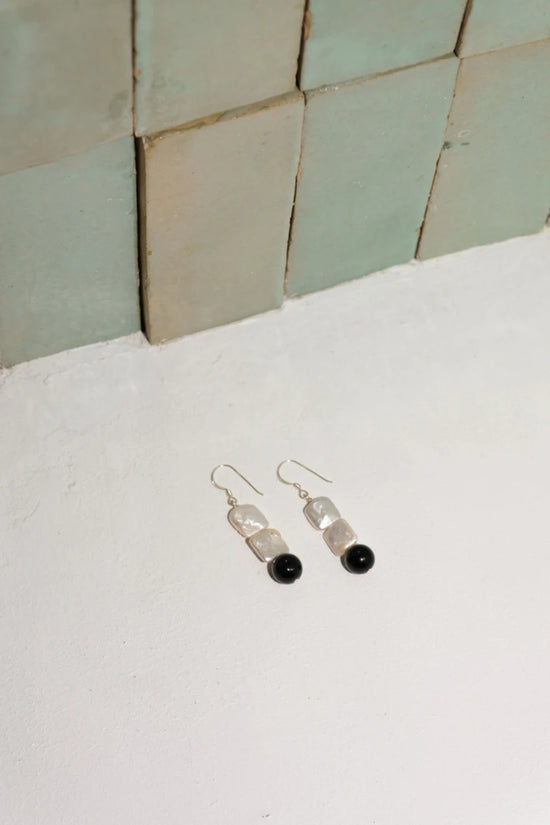 Sea + Pattern Pearl Drop Earrings - Whimsy & Row