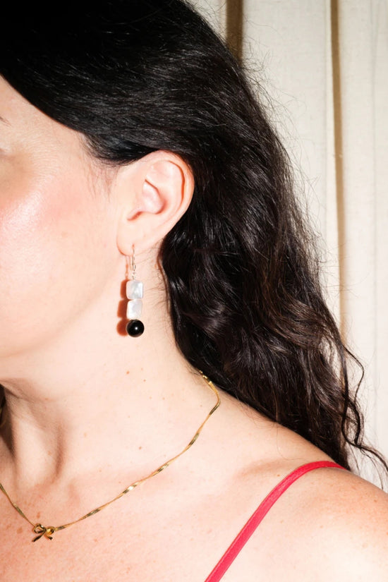 Sea + Pattern Pearl Drop Earrings - Whimsy & Row