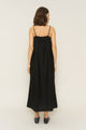 Soliel Dress in Black Linen