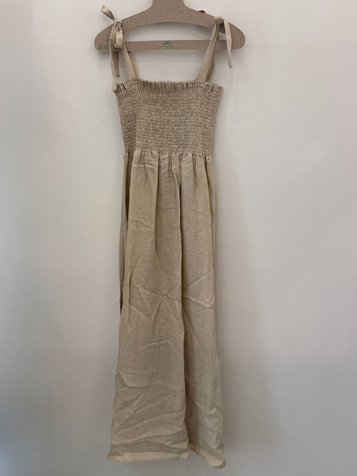Sample Sale Sophie Dress in Oatmeal Linen - Whimsy & Row