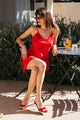 Veronica Dress in Red