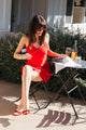 Veronica Dress in Red