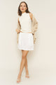 Bella Skirt in White Linen