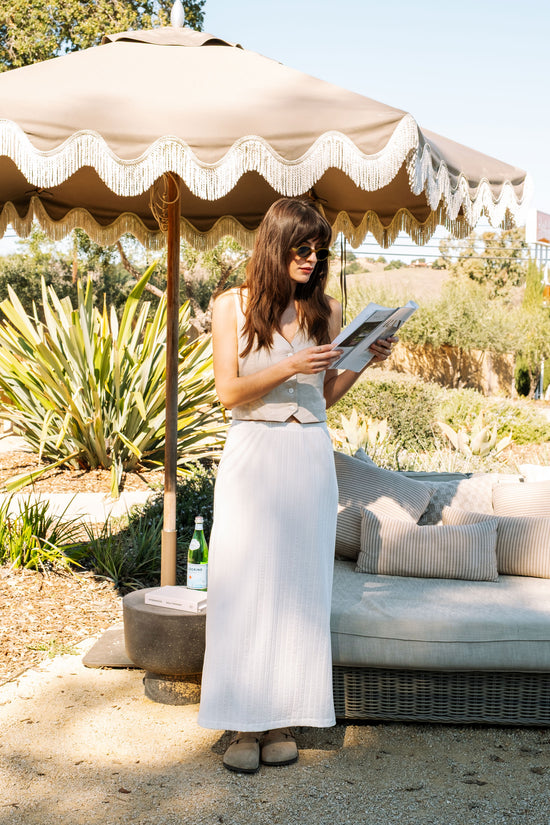 Jada Skirt in Cream - Whimsy & Row