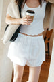 Marissa Short in White Poplin