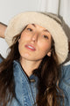 Sample Sale Bucket Hat in Cream Sherpa