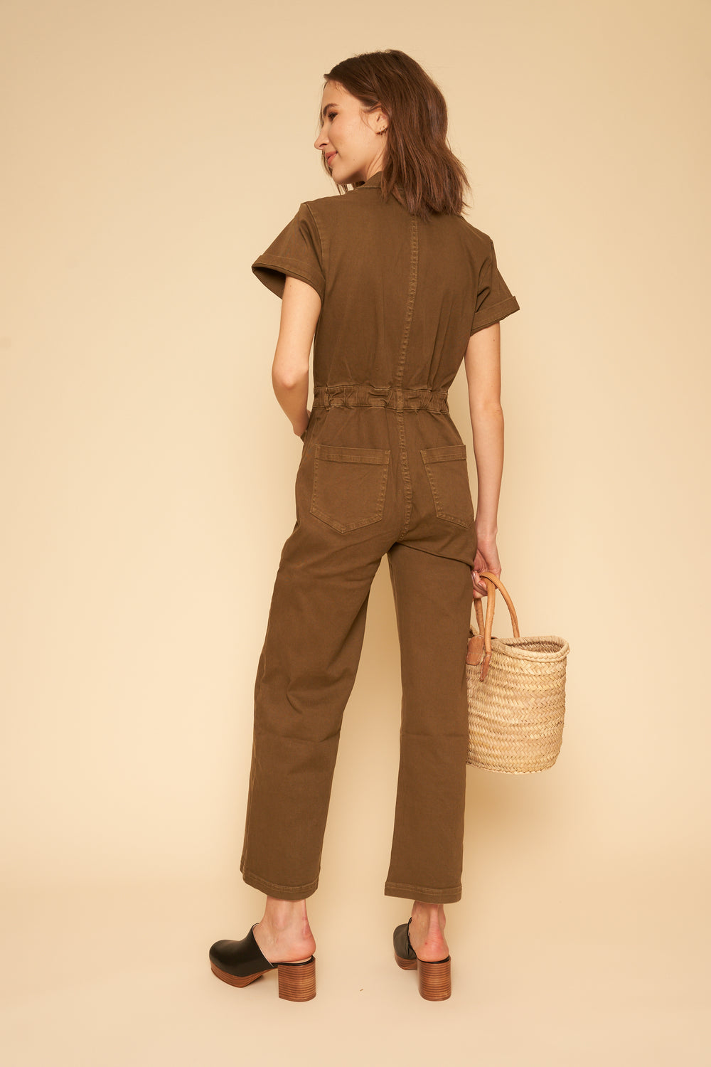 Logan Jumpsuit in Hunter - Whimsy & Row