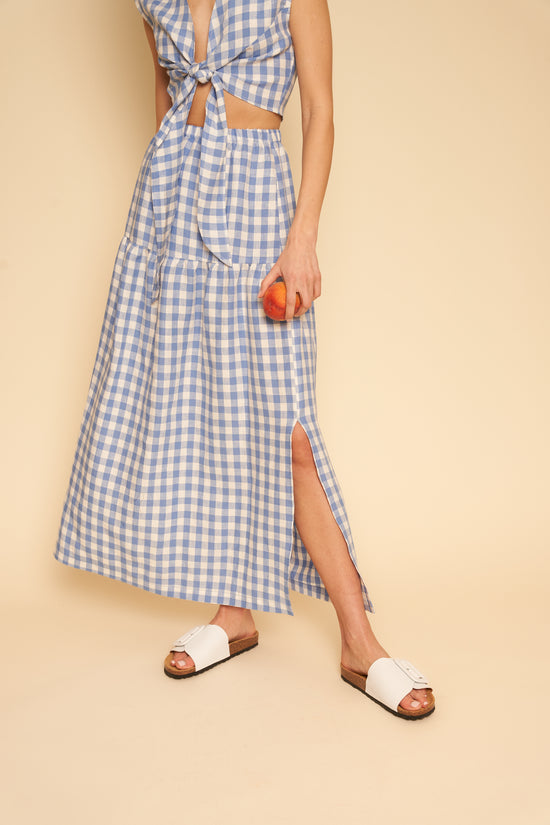 Millie Skirt/Dress in Blue Gingham - Whimsy & Row