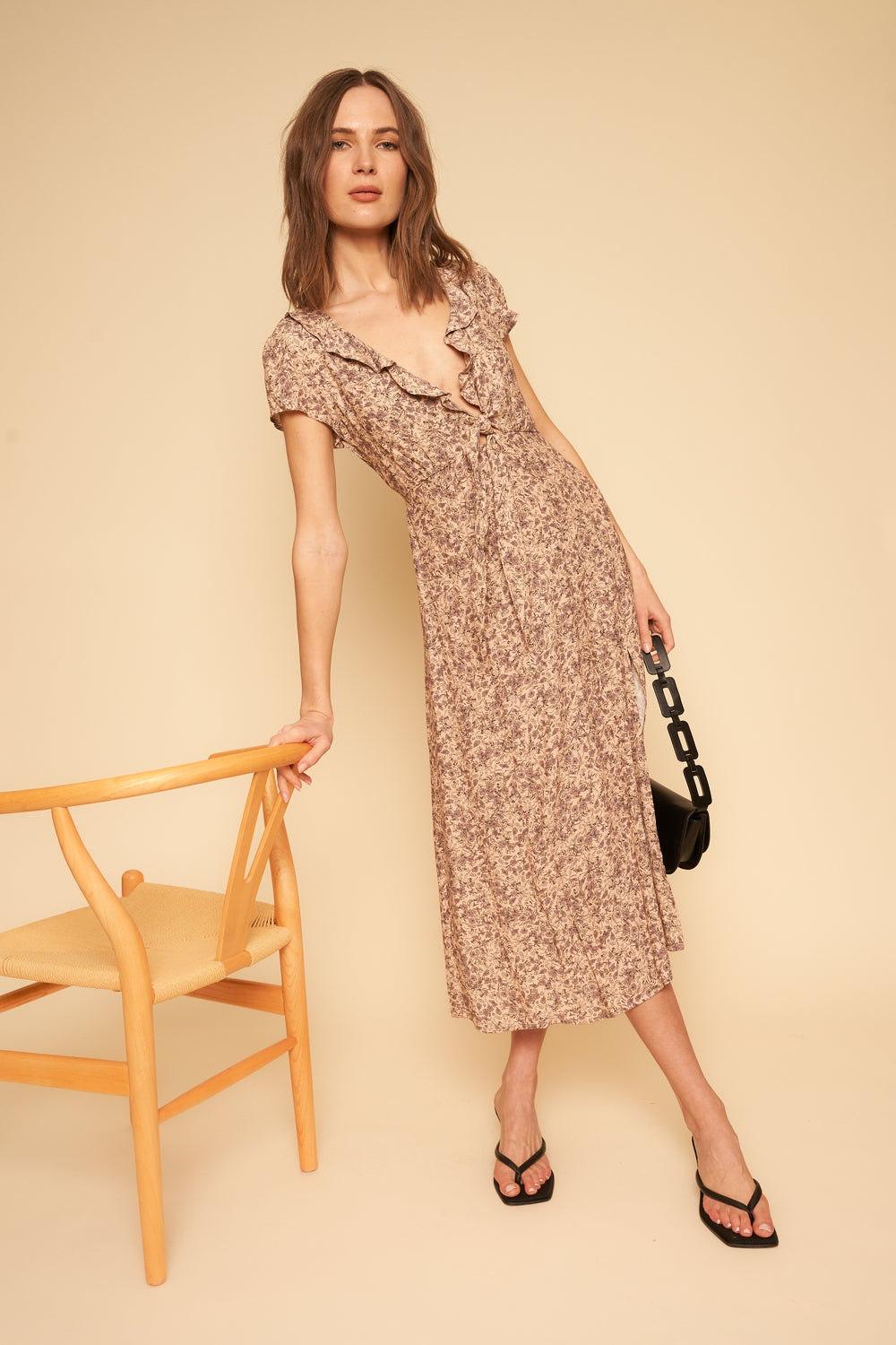 Bree Dress in Lavender Floral - Whimsy & Row