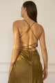Camille Dress in Silky Hunter