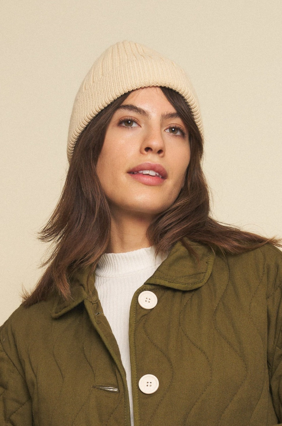 Beanie in Latte - Whimsy & Row