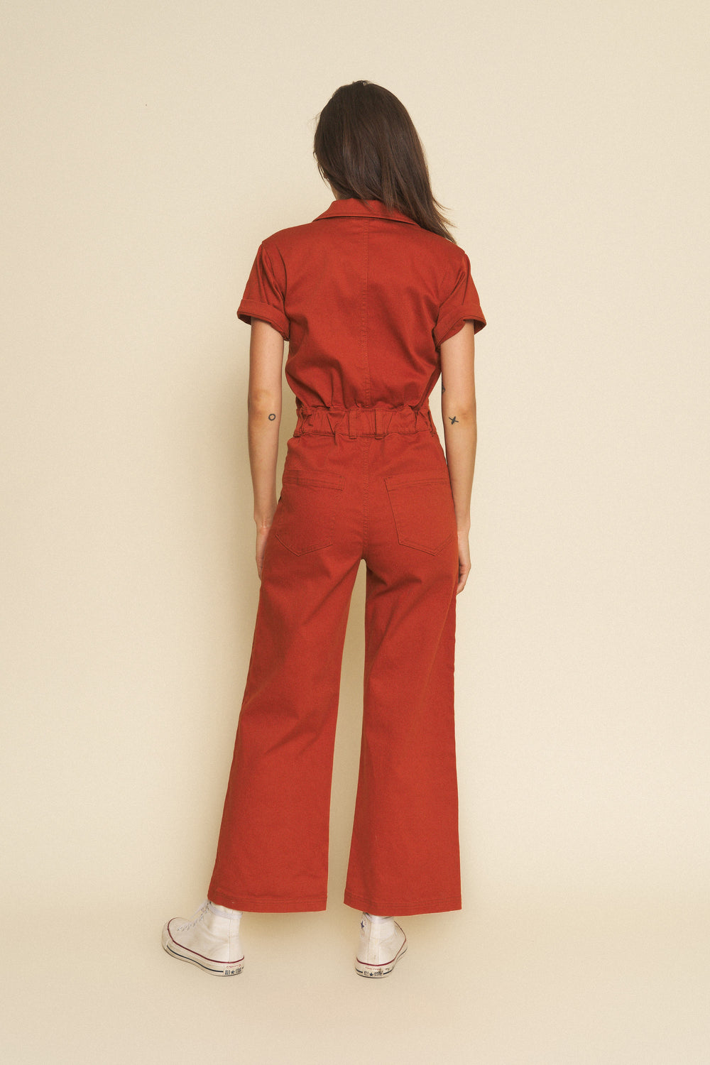 Logan Jumpsuit in Rust - Whimsy & Row