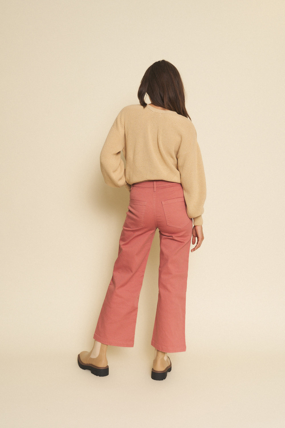 Flora pant in Terracotta Wide Leg 39