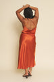 Fiona Dress in Silky Rust